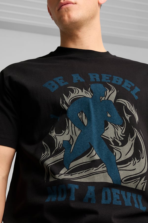 GRAPHICS "Rebel" Tee Men, PUMA Black, extralarge